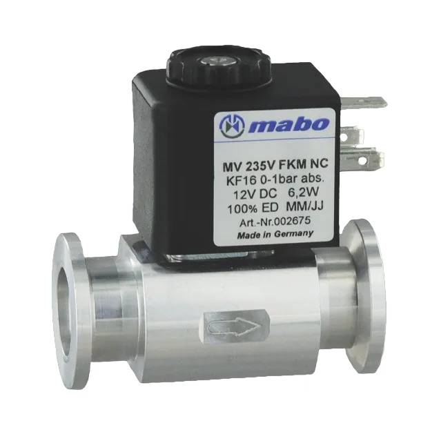 Vakuum-Magnetventil MV235 mit KF16-Anschlüssen